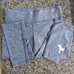 PINK Victoria's Secret Women's Blue Leggings
